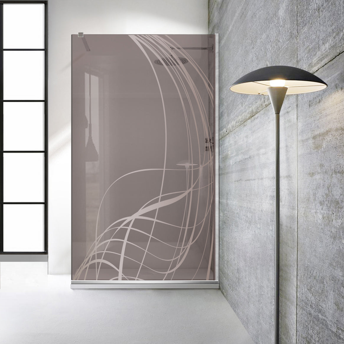 Zuhanyfal Walk-in, Zuhanyfal Rozsdamentes acél, #Bronz #Bronz