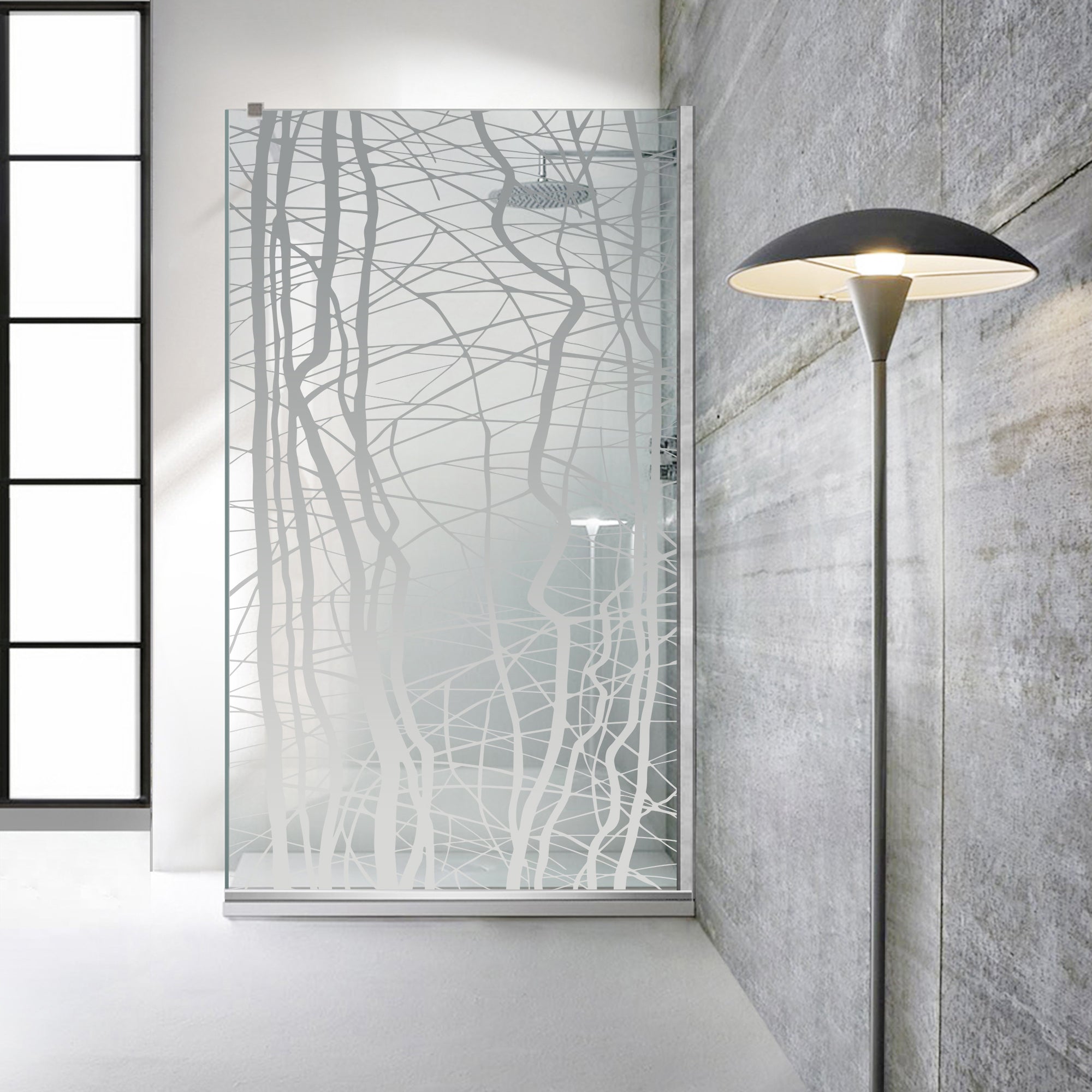Zuhanyfal Walk-in, Zuhanyfal Rozsdamentes acél, #Átlátszó #Víztiszta