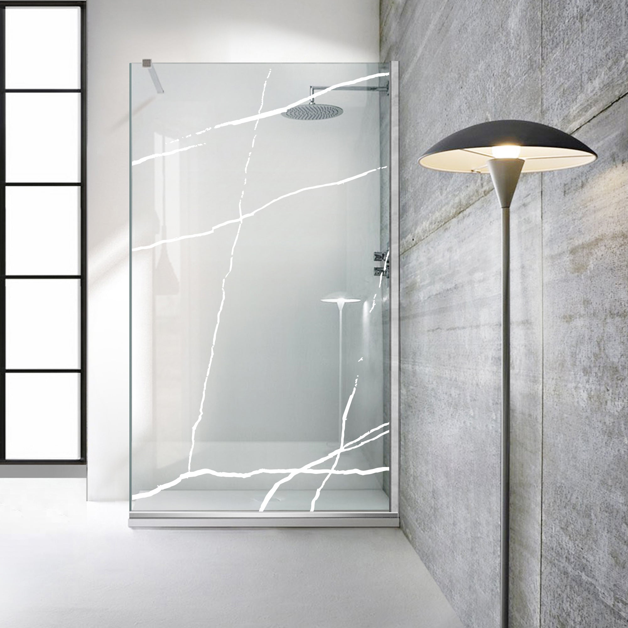 Paravan dus Walk-in, Perete dus Inox, #Clara #Víztiszta
