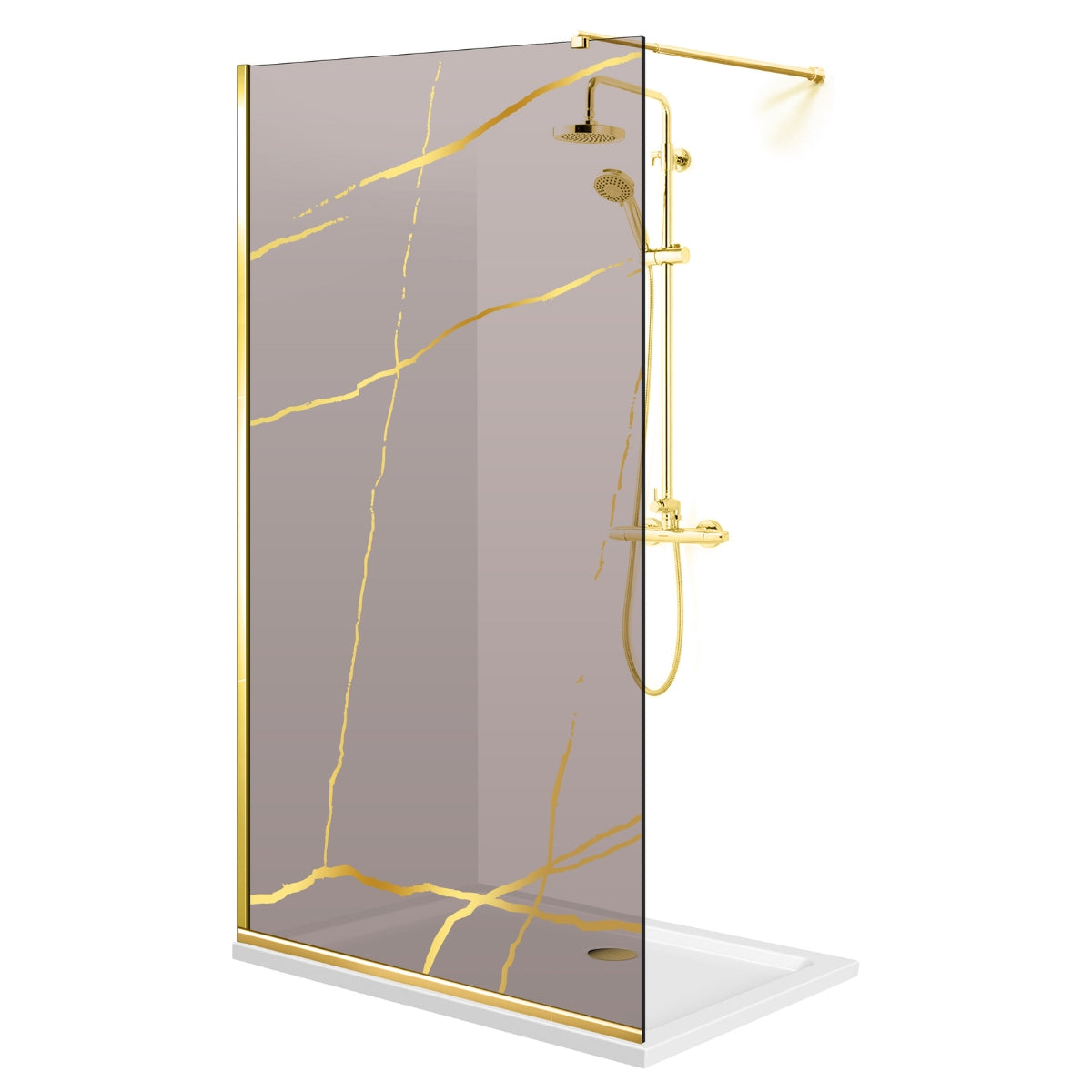 Zuhanyfal Walk-in, zuhanyfal Arany, #Bronz #Bronz