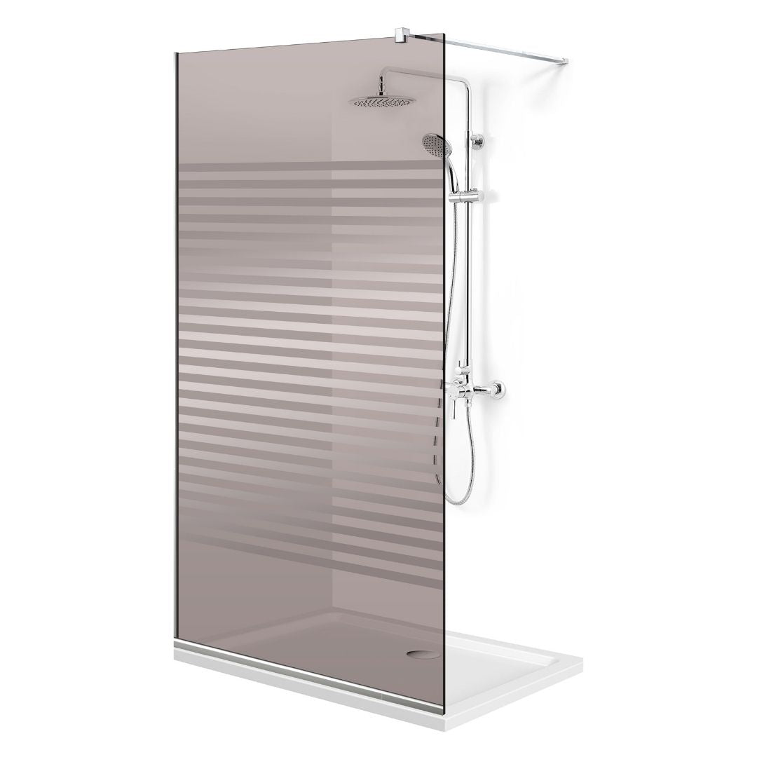 Zuhanyfal Walk-in, Zuhanyfal Rozsdamentes acél, #Bronz #Bronz