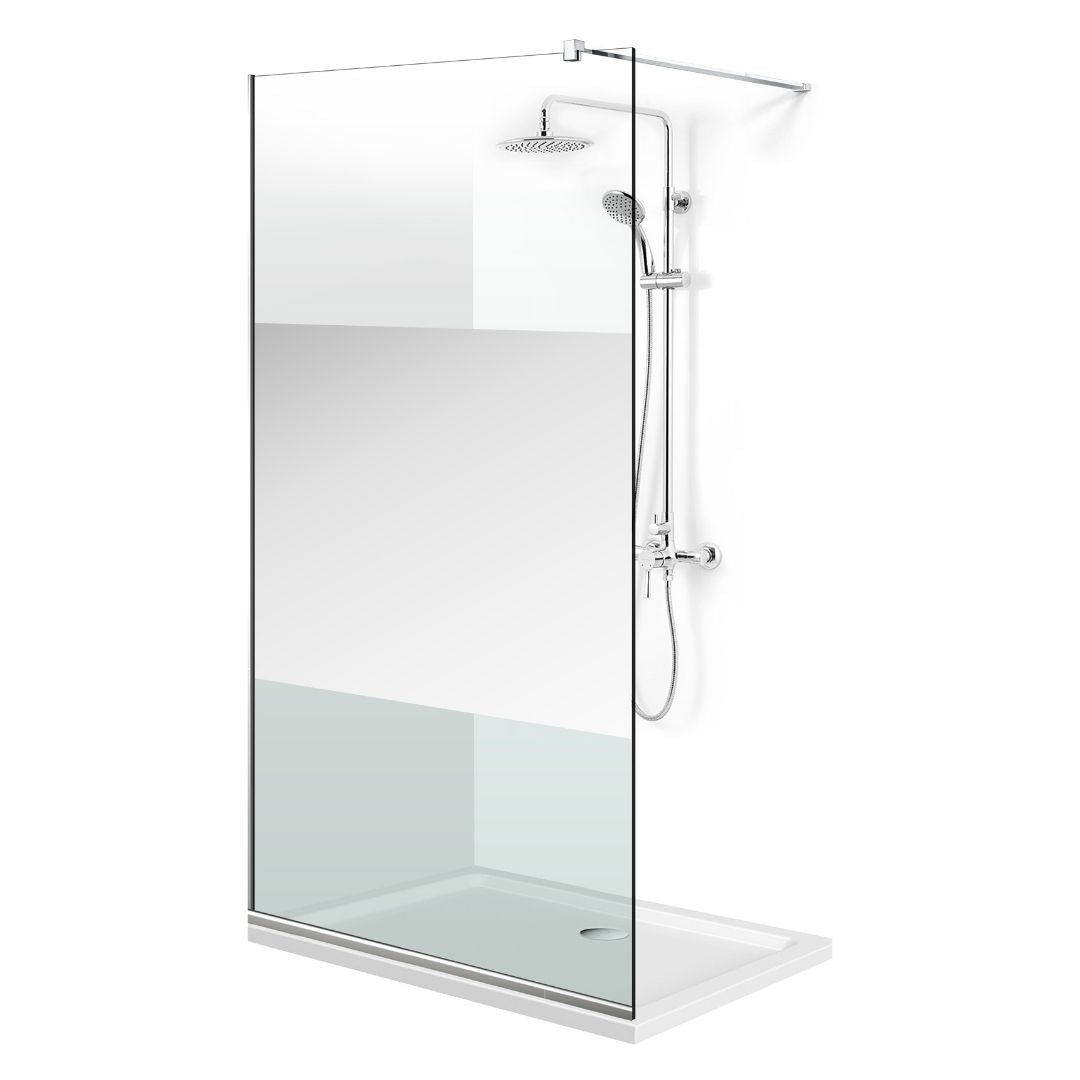 Zuhanyfal Walk-in, Zuhanyfal Rozsdamentes acél, #Átlátszó #Víztiszta