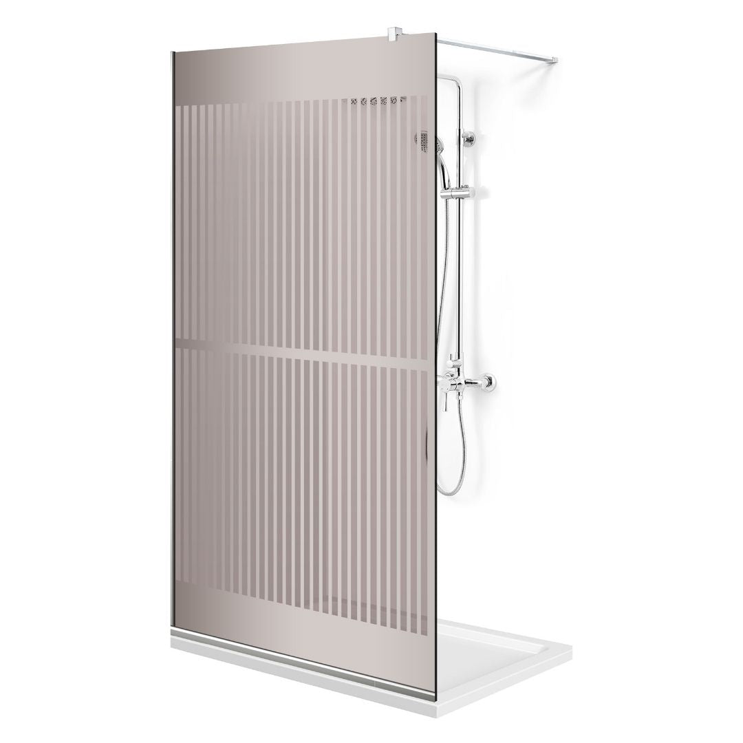 Zuhanyfal Walk-in, Zuhanyfal Rozsdamentes acél, #Bronz #Bronz