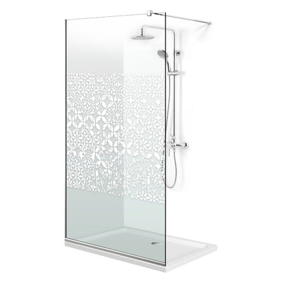 Zuhanyfal Walk-in, Zuhanyfal Rozsdamentes acél, #Átlátszó #Víztiszta