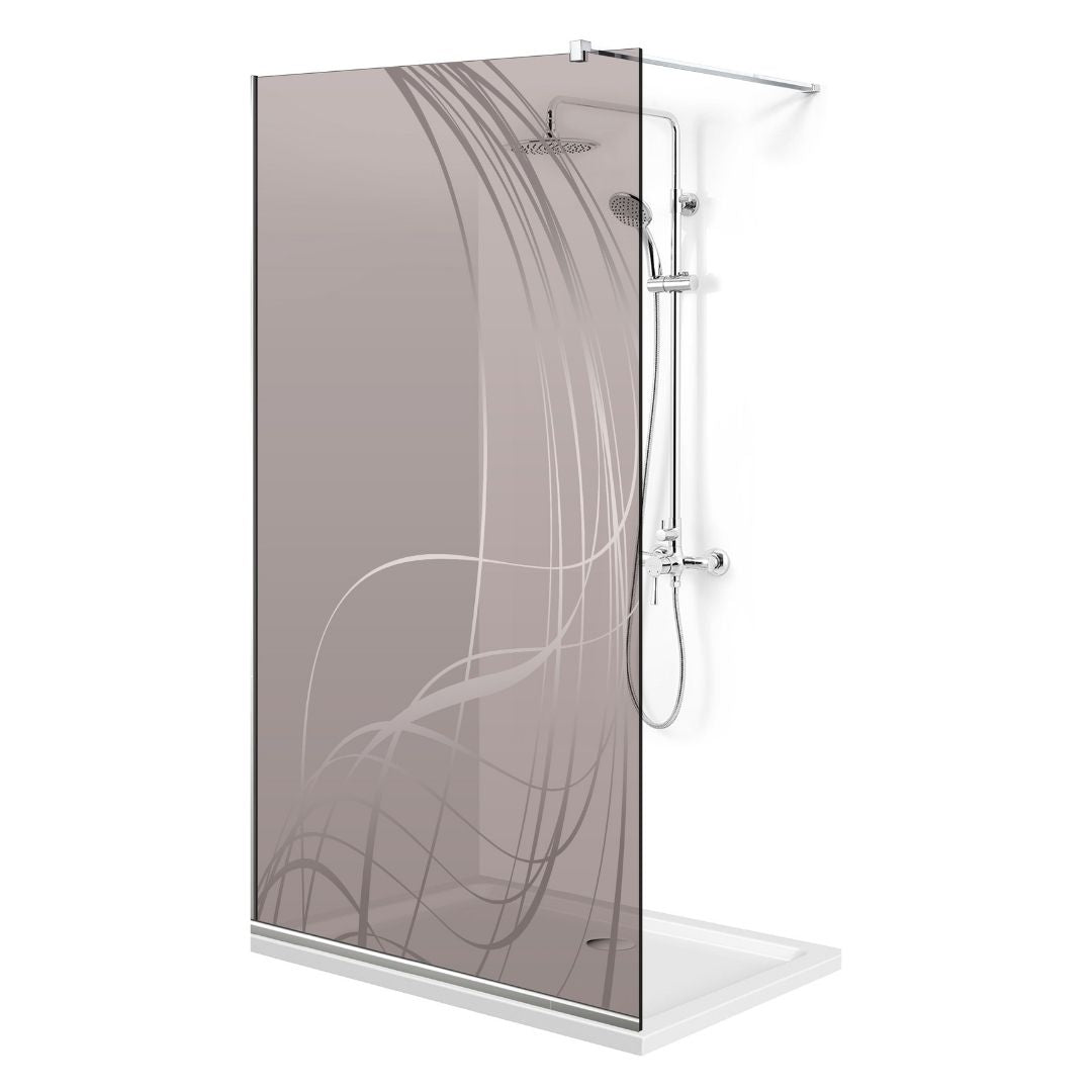 Zuhanyfal Walk-in, Zuhanyfal Rozsdamentes acél, #Bronz #Bronz