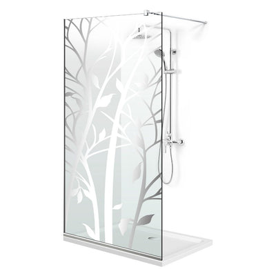 Paravan dus Walk-in, Perete dus  Inox, #Clara #Víztiszta
