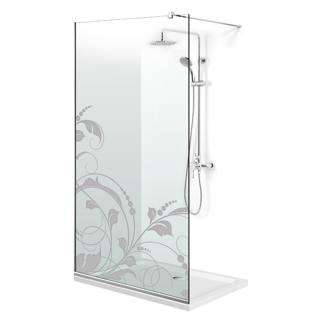 Zuhanyfal Walk-in, Zuhanyfal Rozsdamentes acél, #Átlátszó #Víztiszta