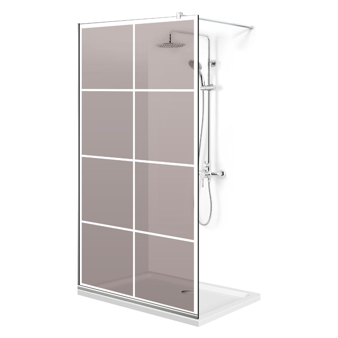 Zuhanyfal Walk-in, Zuhanyfal Rozsdamentes acél, #Bronz #Bronz
