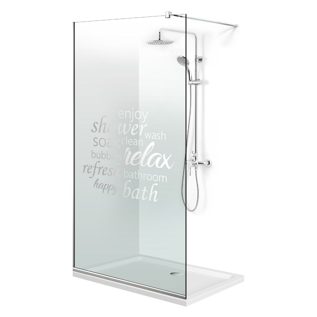 Zuhanyfal Walk-in, Zuhanyfal Rozsdamentes acél, #Átlátszó #Víztiszta