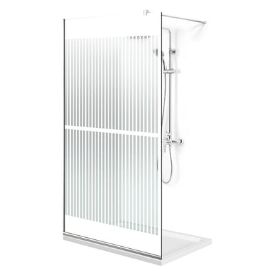 Zuhanyfal Walk-in, Zuhanyfal Rozsdamentes acél, #Átlátszó #Víztiszta