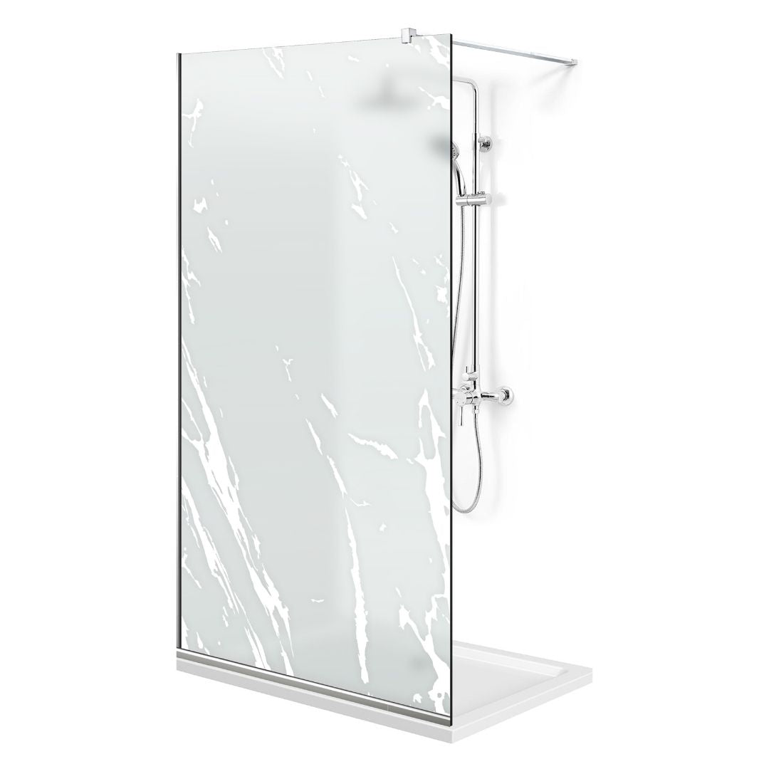 Paravan dus Walk-in, Perete dus  Inox, #Mata #Matt