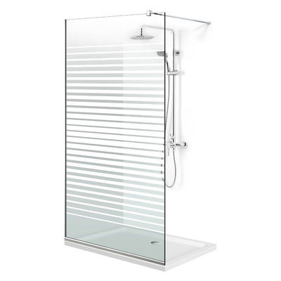 Zuhanyfal Walk-in, Zuhanyfal Rozsdamentes acél, #Átlátszó #Víztiszta