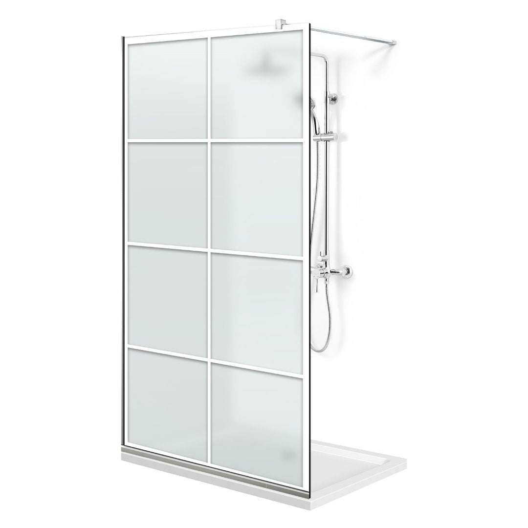 Zuhanyfal Walk-in, Zuhanyfal Rozsdamentes acél, #Matt #Matt