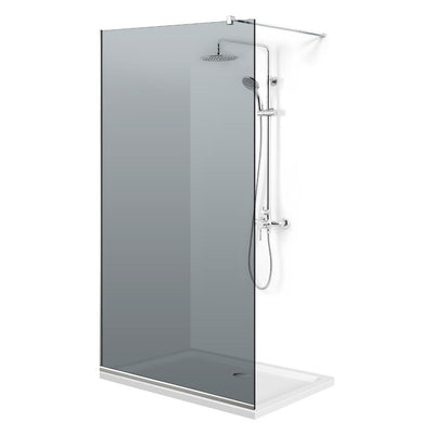 Aqua Roy ® Inox walk-in zuhanyparaván, teljes rozsdamentes acél szerelvények, 8 mm-es edzett üveg