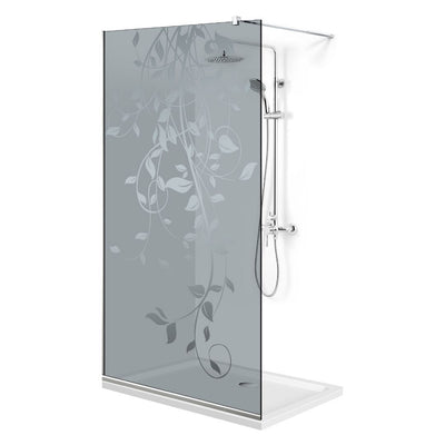 Zuhanyfal Walk-in, Zuhanyfal Rozsdamentes acél, #Szürke #Szürke