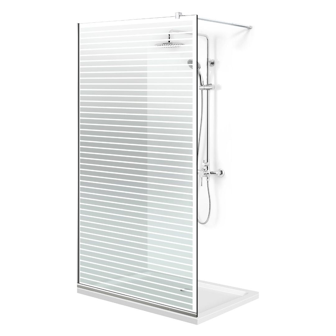 Zuhanyfal Walk-in, Zuhanyfal Rozsdamentes acél, #Átlátszó #Víztiszta