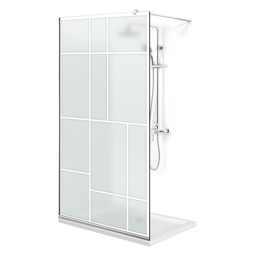 Zuhanyfal Walk-in, Zuhanyfal Rozsdamentes acél, #Matt #Matt