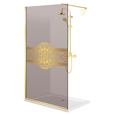 Zuhanyfal Walk-in, zuhanyfal Arany, #Bronz #Bronz