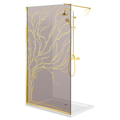 Zuhanyfal Walk-in, zuhanyfal Arany, #Bronz #Bronz