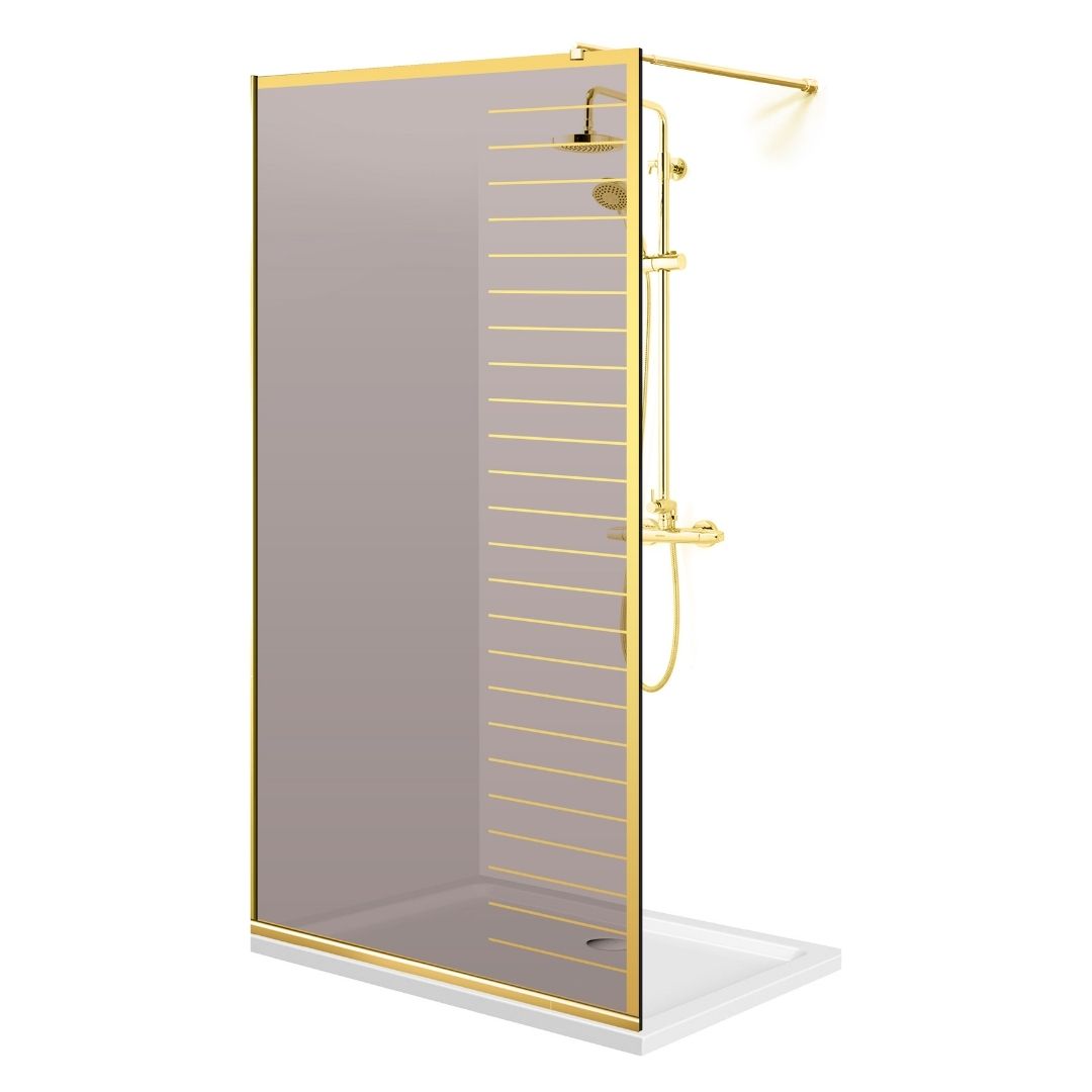 Zuhanyfal Walk-in, zuhanyfal Arany, #Bronz #Bronz