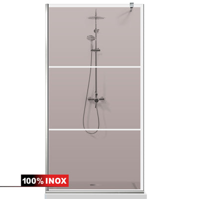 Zuhanyfal Walk-in, Zuhanyfal Rozsdamentes acél, #Bronz #Bronz