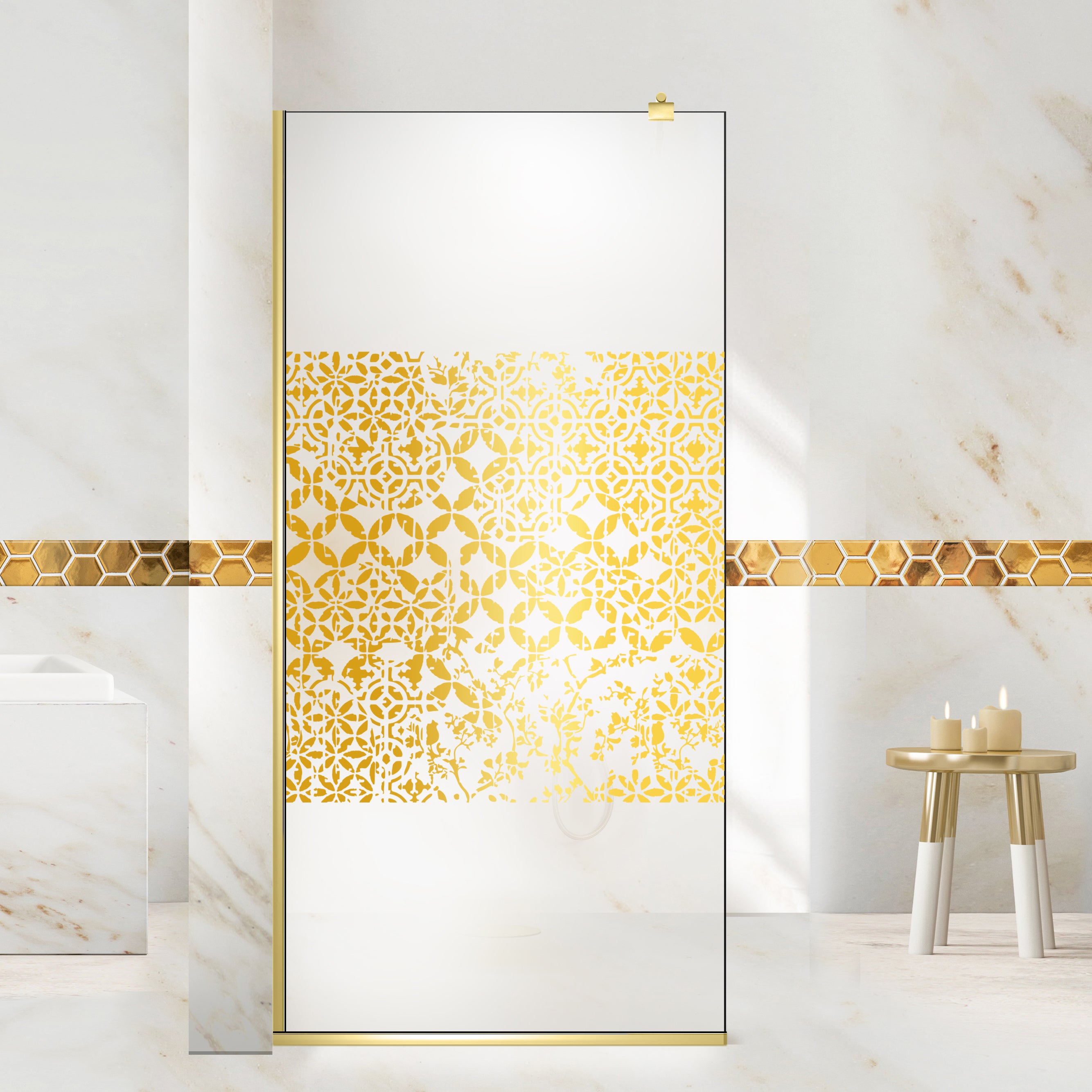 Zuhanyfal Walk-in, Zuhanyfal Arany, #Matt #Matt