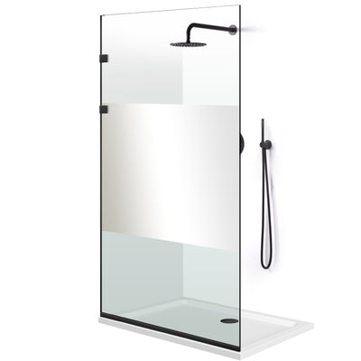 Zuhanyfal Walk-in, Zuhanyfal Rozsdamentes acél, #Átlátszó #Víztiszta