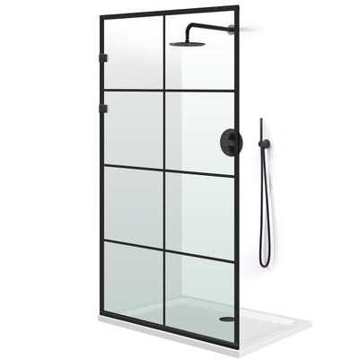 Zuhanyfal Walk-in, Zuhanyfal Rozsdamentes acél, #Átlátszó #Víztiszta