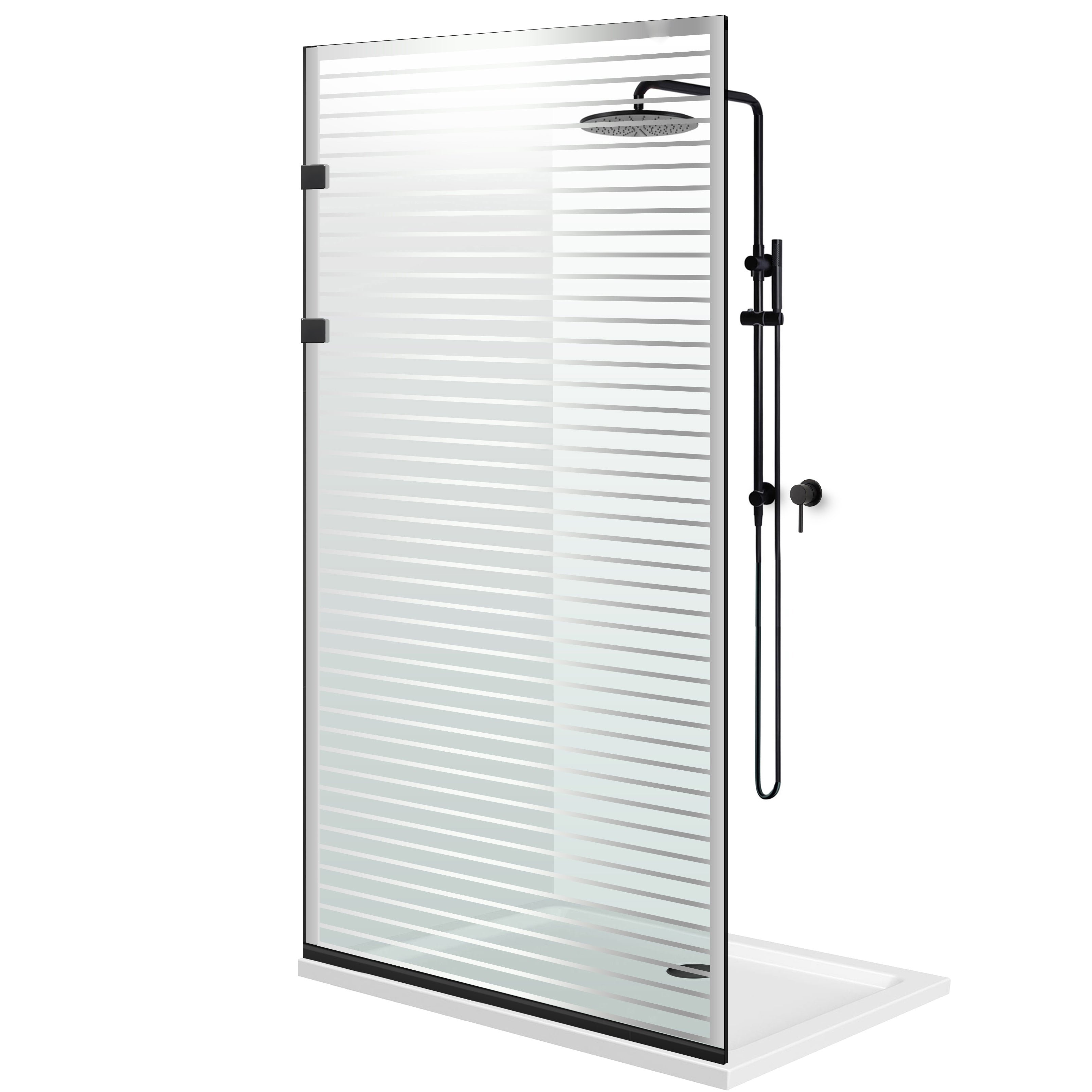 Zuhanyfal Walk-in, Zuhanyfal Rozsdamentes acél, #Átlátszó #Víztiszta