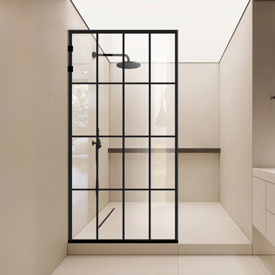 Zuhanyfal Walk-in, Zuhanyfal Rozsdamentes acél, #Átlátszó #Víztiszta