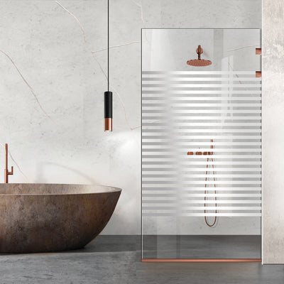 Zuhanyfal Walk-in, Rozsdamentes acél zuhanyfal, matt fekete, #Átlátszó #Víztiszta