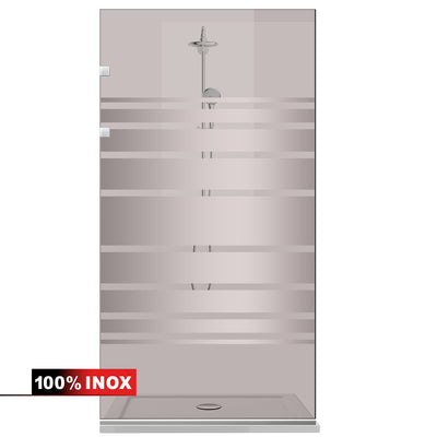 Zuhanyfal Walk-in, Zuhanyfal Rozsdamentes acél, #Bronz