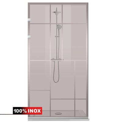 Zuhanyfal Walk-in, Zuhanyfal Rozsdamentes acél, #Bronz