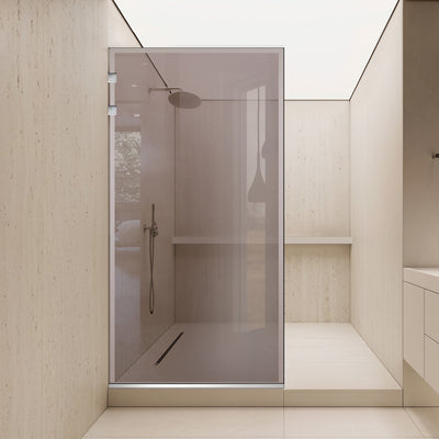 Zuhanyfal Walk-in, Zuhanyfal Rozsdamentes acél, #Bronz