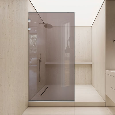 Zuhanyfal Walk-in, Zuhanyfal Rozsdamentes acél, #Bronz