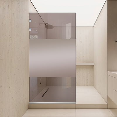 Zuhanyfal Walk-in, Zuhanyfal Rozsdamentes acél, #Bronz