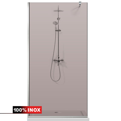 Zuhanyfal Walk-in, Zuhanyfal Rozsdamentes acél, #Bronz #Bronz