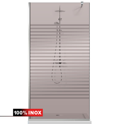 Zuhanyfal Walk-in, Zuhanyfal Rozsdamentes acél, #Bronz #Bronz