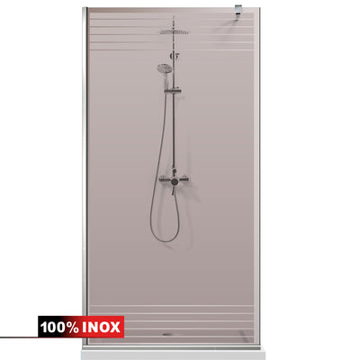 Zuhanyfal Walk-in, Zuhanyfal Rozsdamentes acél, #Bronz #Bronz