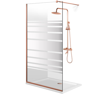 Zuhanyfal Walk-in, Copper zuhanyfal, #Átlátszó #Víztiszta