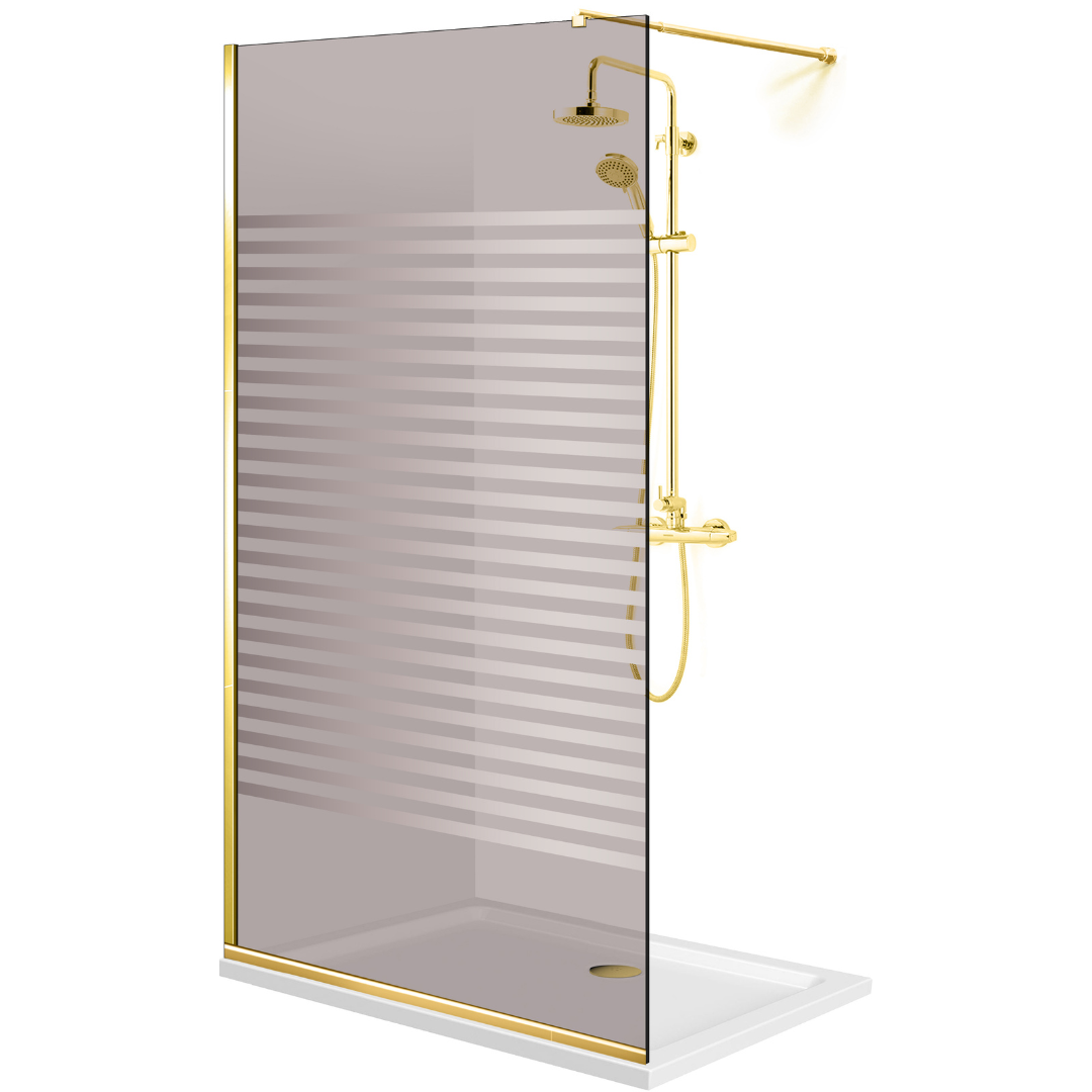 Zuhanyfal Walk-in, zuhanyfal Arany, #Bronz #Bronz