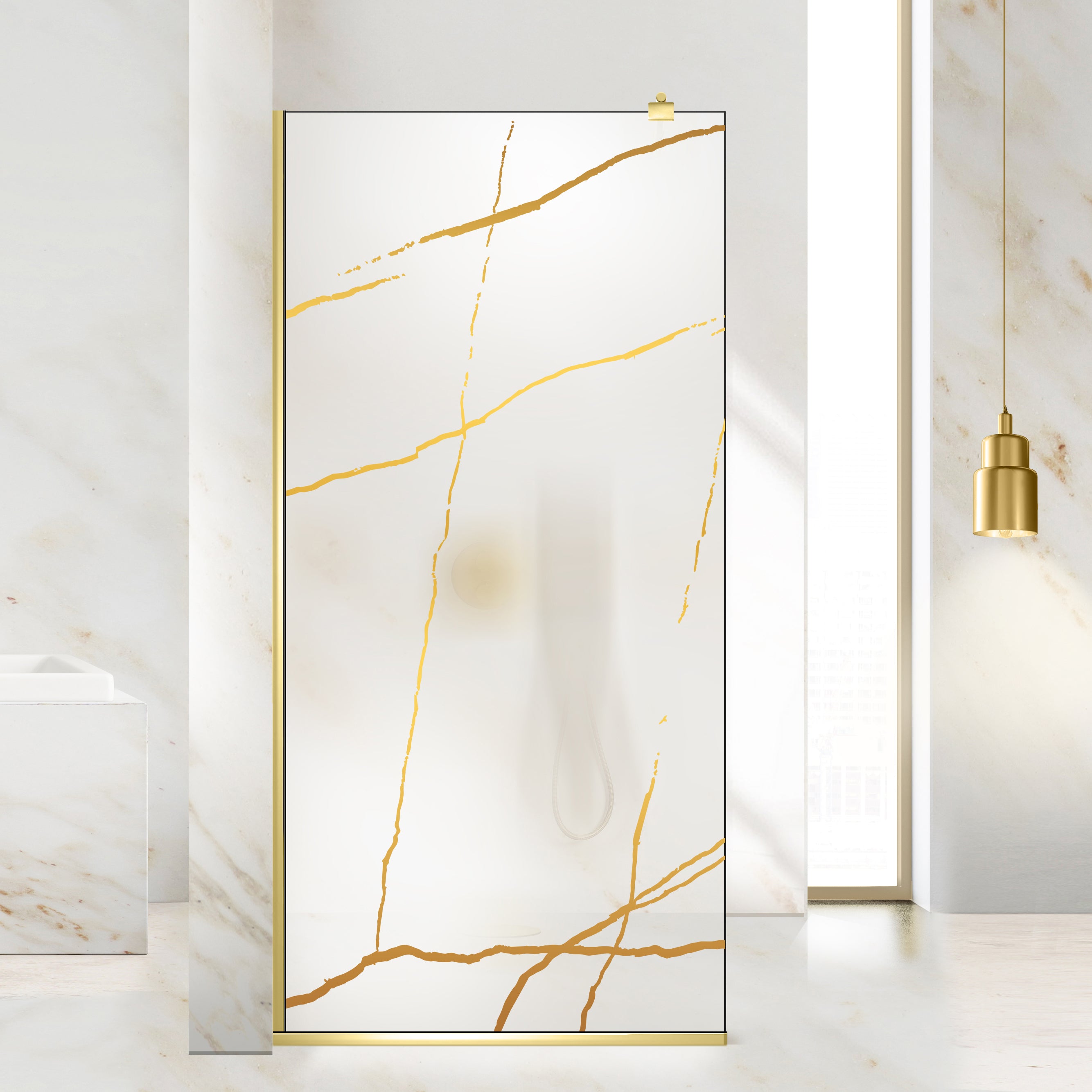 Zuhanyfal Walk-in, Zuhanyfal Arany, #Matt #Matt