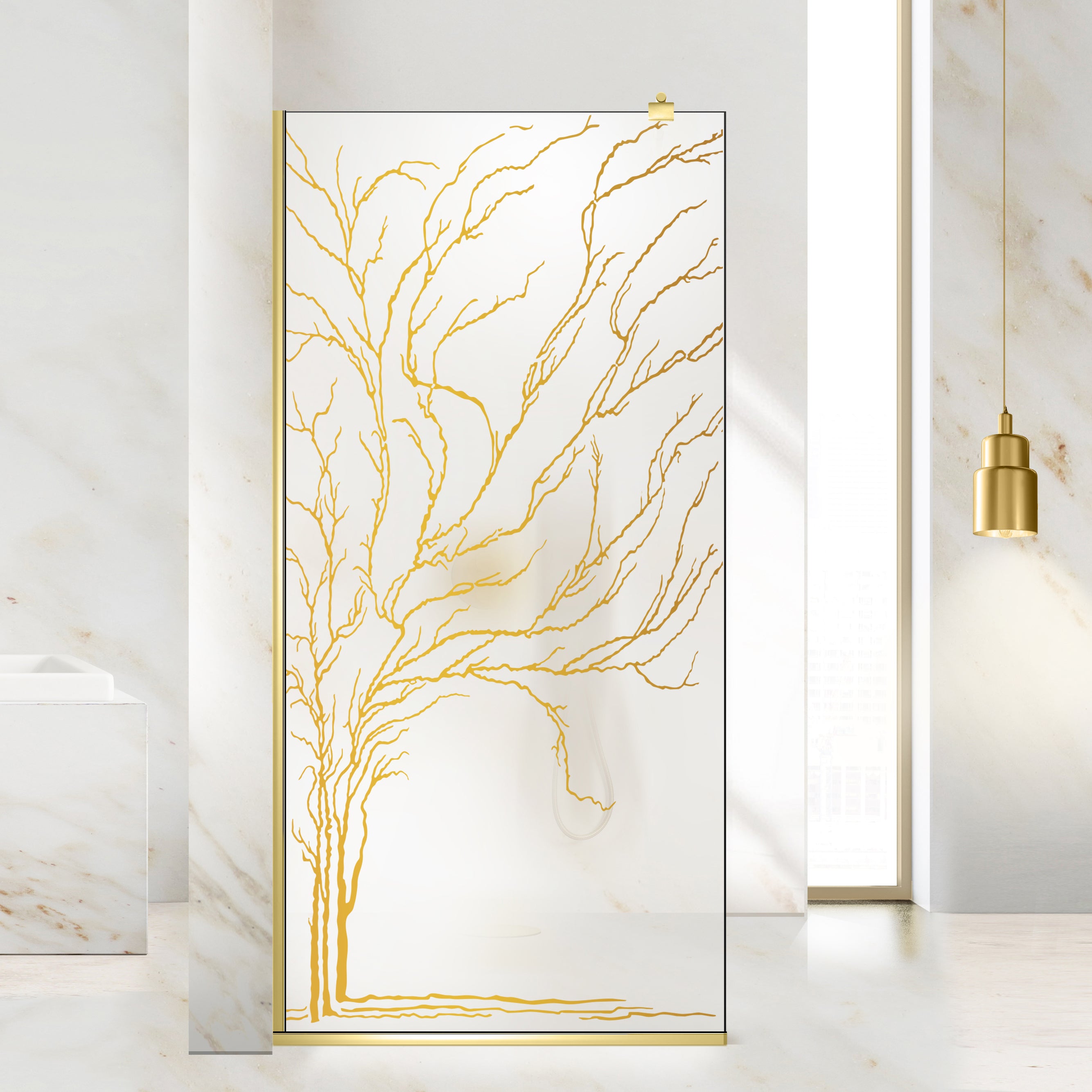Zuhanyfal Walk-in, Zuhanyfal Arany, #Matt #Matt