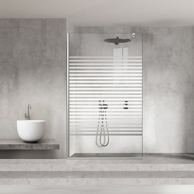 Zuhanyfal Walk-in, Zuhanyfal Rozsdamentes acél, #Átlátszó #Víztiszta