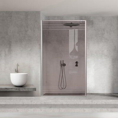 Zuhanyfal Walk-in, Zuhanyfal Rozsdamentes acél, #Bronz #Bronz