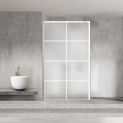 Zuhanyfal Walk-in, Zuhanyfal Rozsdamentes acél, #Matt #Matt