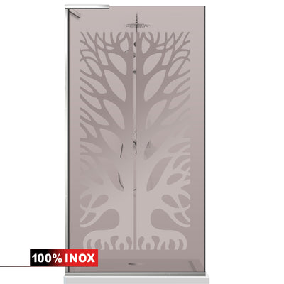 Zuhanyfal Walk-in, Zuhanyfal Rozsdamentes acél, #Bronz #Bronz