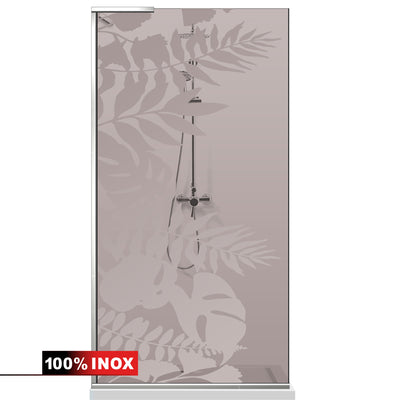 Zuhanyfal Walk-in, Zuhanyfal Rozsdamentes acél, #Bronz #Bronz