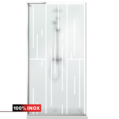 Zuhanyfal Walk-in, Zuhanyfal Rozsdamentes acél, #Matt #Matt
