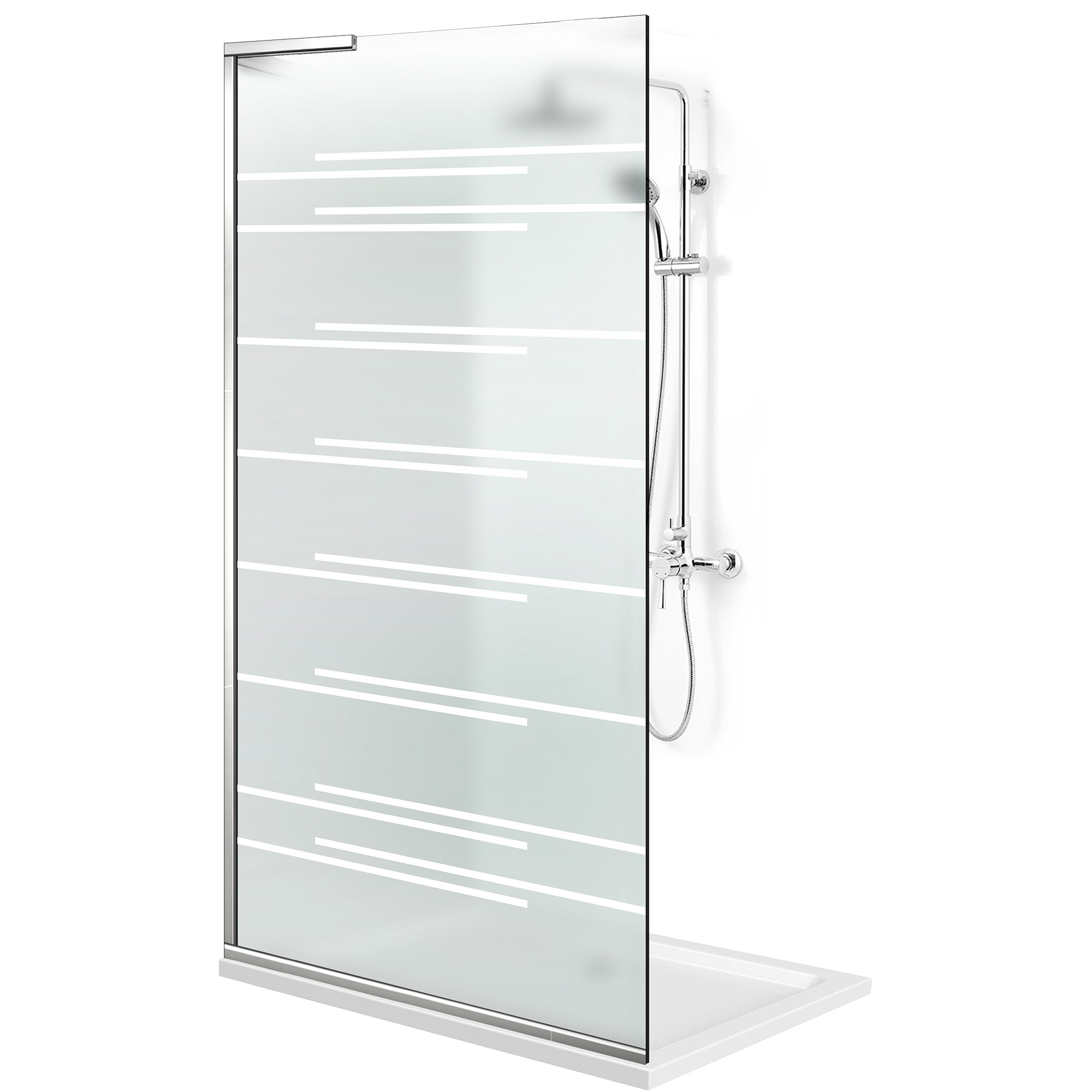 Zuhanyfal Walk-in, Zuhanyfal Rozsdamentes acél, #Matt #Matt